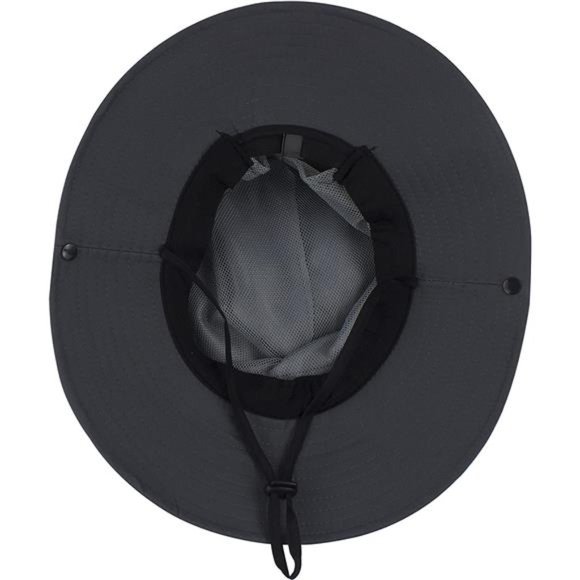 Womens Summer Sun Hat Wide Brim Outdoor UV Protection Hat Foldable Ponytail Cap - Picture 4 of 7